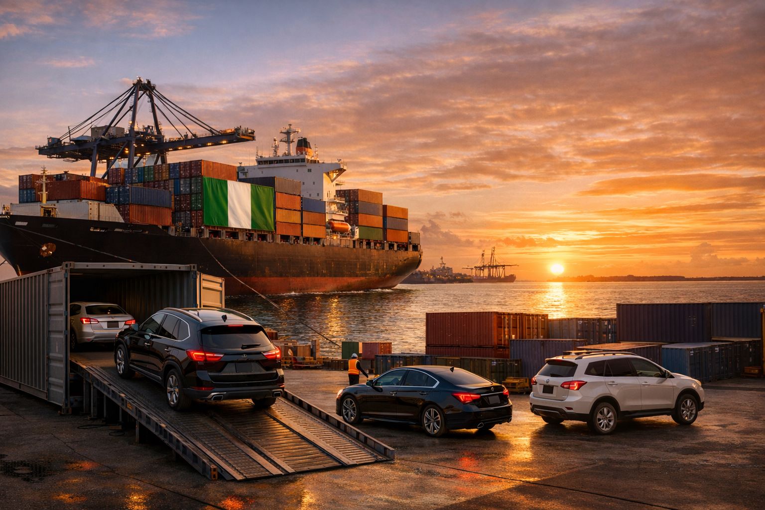 car shipping from USA to Nigeria