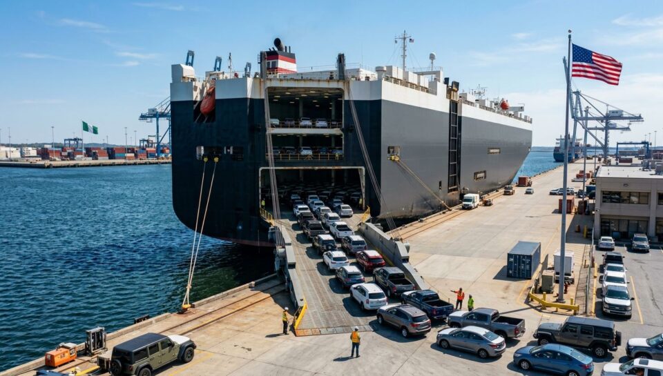 RoRo shipping USA to Nigeria