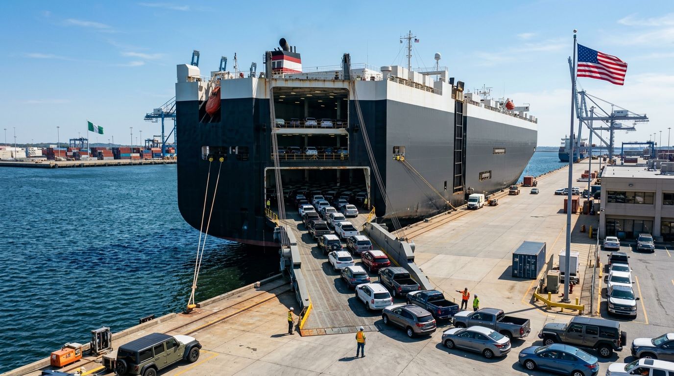 RoRo shipping USA to Nigeria