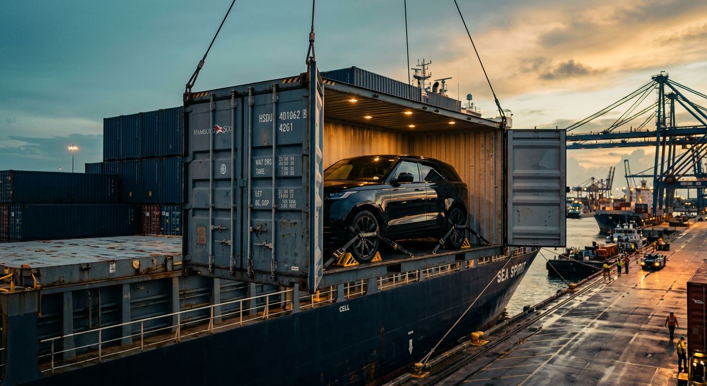 container shipping car Nigeria
